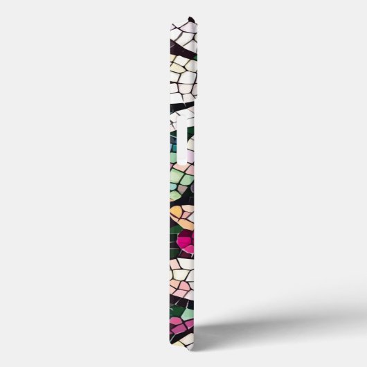 Mozaïek Art Glas in lood Bloemenpatroon Case-Mate iPhone Case (Achterkant / Rechts)