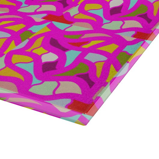 MOZAÏEK ART PATROON GEMENGDE KLEUREN SNIJPLANK (Hoek)