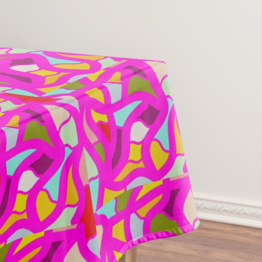 MOZAÏEK ART PATROON GEMENGDE KLEUREN TAFELKLEED (Voorbeeld)