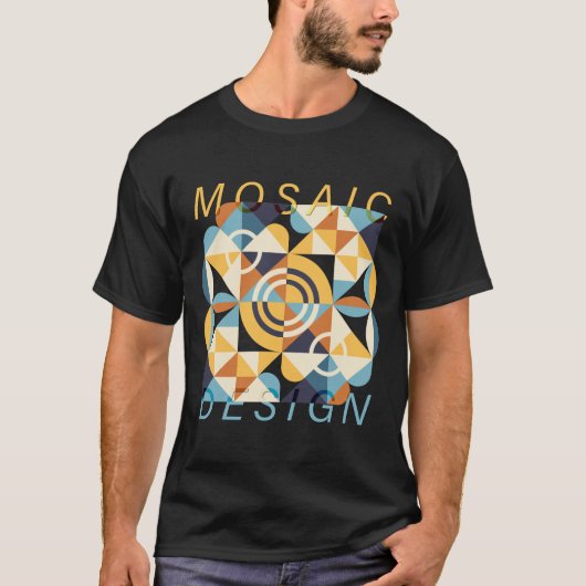 Mozaïek Art Pattern T-shirt (Voorkant)