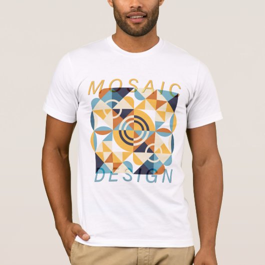 Mozaïek Art Pattern T-shirt (Voorkant)