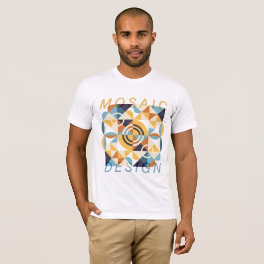 Mozaïek Art Pattern T-shirt (Voorkant volledig)