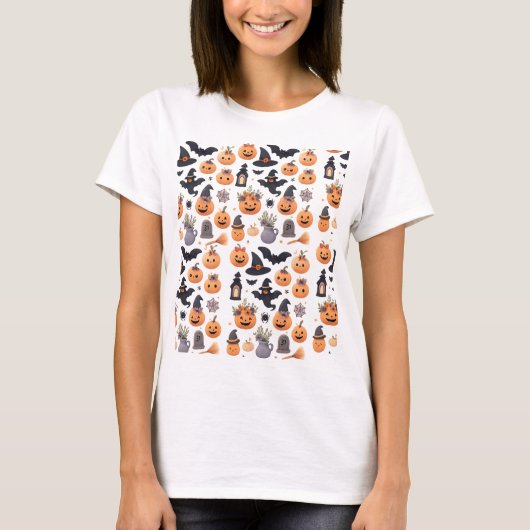 Mozaïek Art T-Shirt – Kleurrijk rasterpatroon (Voorkant)