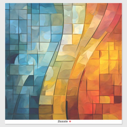 Mozaïek Art Vinyl Sticker (Vel)