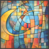 Mozaïek Art Vinyl Sticker (Voorkant)