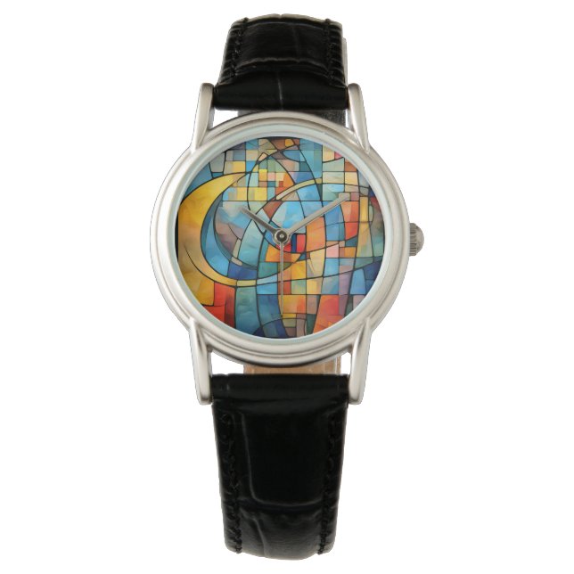 Mozaïek Art Watch Horloge (Voorkant)