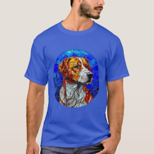 Mozaïek Beagle Hond Portret Voor Huisdierliefhebbe T-shirt
