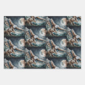 Mozaïek Beer en adelaar in de bergen Inpakpapier Vel (Voorkant 3)