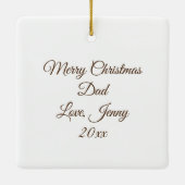 Mozaïek Beer en adelaar in de bergen Keramisch Ornament (Achterkant)