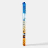 Mozaïek Blauw Vogeltje Inspiratie iPhone Hoesje iPhone 12 Hoesje (Rechterkant)