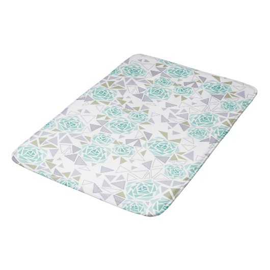 Mozaïek, bloemen badmat (Gekanteld)