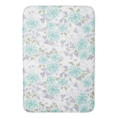 Mozaïek, bloemen badmat (Voorkant Verticaal)