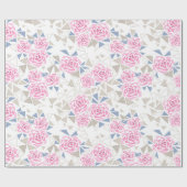 Mozaïek, bloemen cadeaupapier (Vlak)