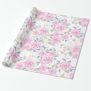 Mozaïek, bloemen cadeaupapier