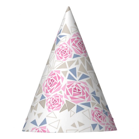 Mozaïek, bloemen feesthoedjes (Voorkant)