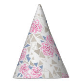 Mozaïek, bloemen feesthoedjes (Rechts)