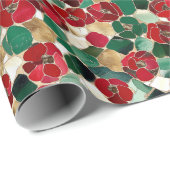 Mozaïek Bloemen Gotische Thanksgiving Cadeaupapier (Rol Hoek)