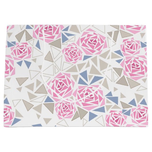 Mozaïek, bloemen groot cadeauzakje (Voorkant)