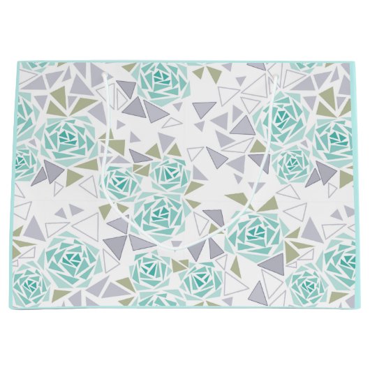 Mozaïek, bloemen groot cadeauzakje (Voorkant)