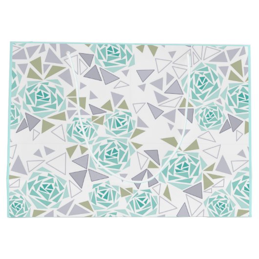 Mozaïek, bloemen groot cadeauzakje (Achterkant)