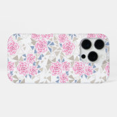Mozaïek, bloemen iPhone hoesje (Achterkant horizontaal)