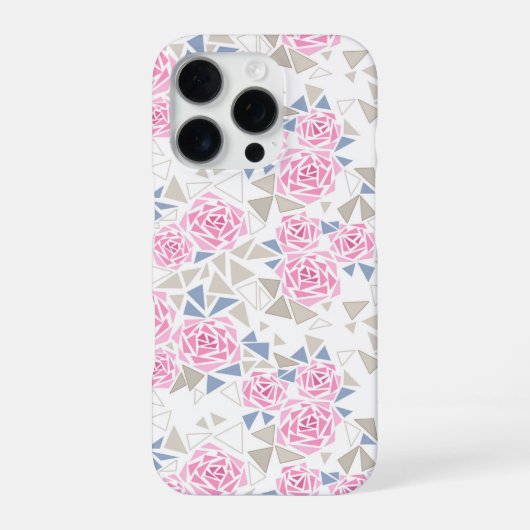Mozaïek, bloemen iPhone hoesje (Achterkant)