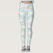 Mozaïek, bloemen leggings (Voorkant)