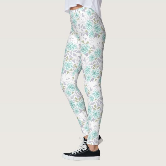 Mozaïek, bloemen leggings (Links)