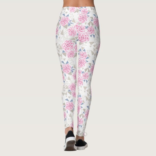 Mozaïek, bloemen leggings (Achterkant)
