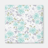 Mozaïek, bloemen magneet (Voorkant)