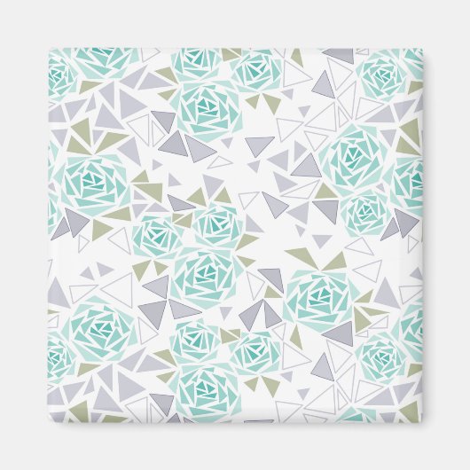 Mozaïek, bloemen magneet (Voorkant)