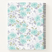Mozaïek, bloemen notitieboek (Achterkant)