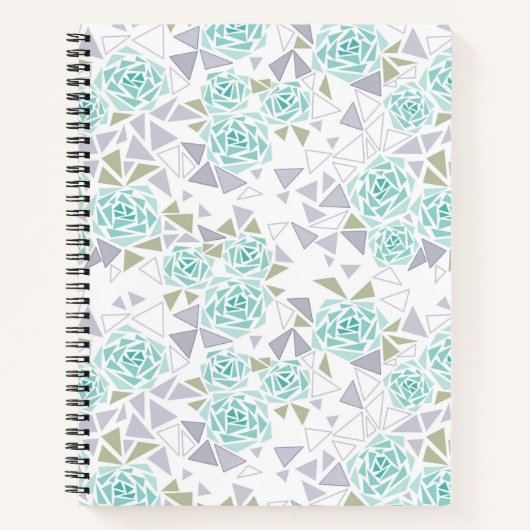 Mozaïek, bloemen notitieboek (Voorkant)