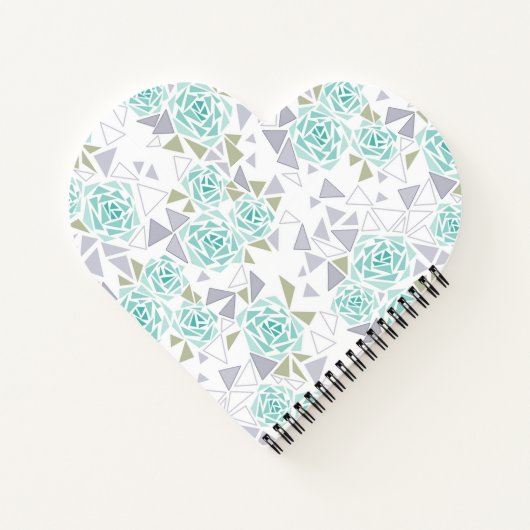 Mozaïek, bloemen notitieboek (Achterkant)