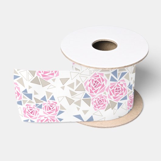 Mozaïek, bloemen satijnen lint (Spoel)