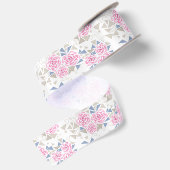 Mozaïek, bloemen satijnen lint (Achterkant)
