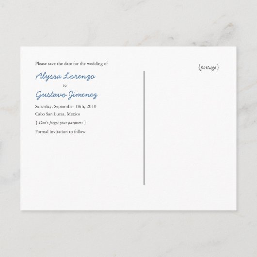 Mozaïek Bloemen Save the Date Briefkaarten (Achterkant)