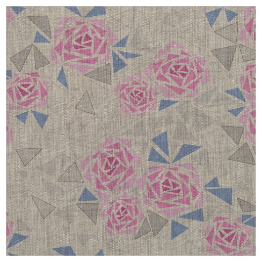 Mozaïek, bloemen stof (Swatch)