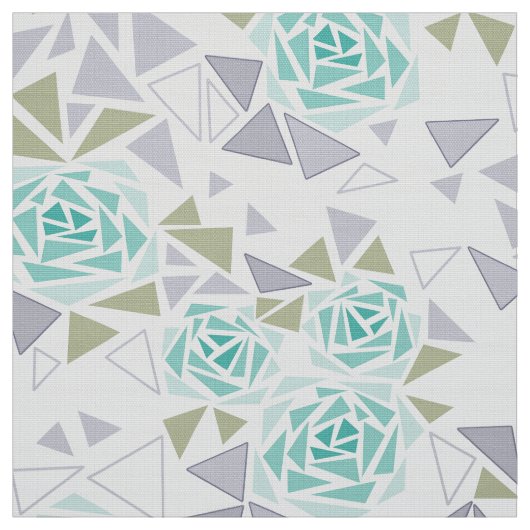 Mozaïek, bloemen stof (Swatch)