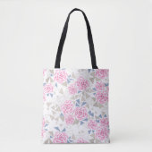 Mozaïek, bloemen tote bag (Voorkant)