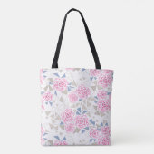 Mozaïek, bloemen tote bag (Achterkant)