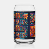Mozaïek Bloemen Vogel mix Blikvorm Glas (Rechts)