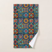 Mozaïek Bloemenmix Bad Handdoek (Handdoek)