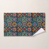 Mozaïek Bloemenmix Bad Handdoek (Handdoek)