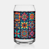 Mozaïek Bloemenmix Blikvorm Glas (Voorkant)