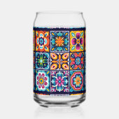 Mozaïek Bloemenmix Blikvorm Glas (Achterkant)