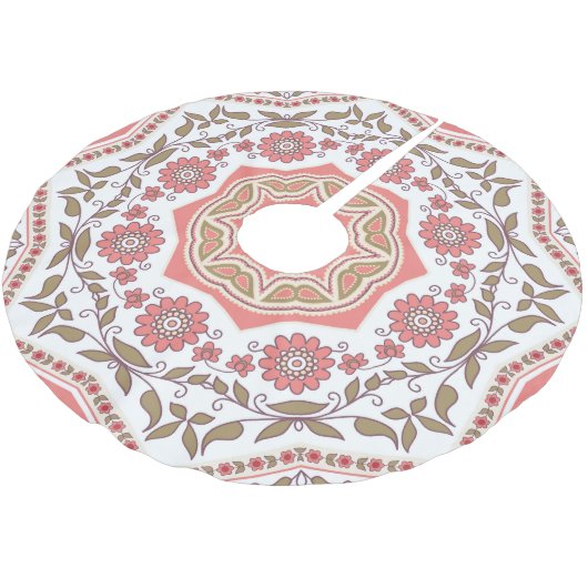 Mozaïek Bloemenster: Naadloos patroon Kerstboom Rok (Gekanteld)