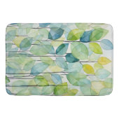Mozaïek Botanische Waterverf Art Leaves Pattern Badmat (Voorkant)