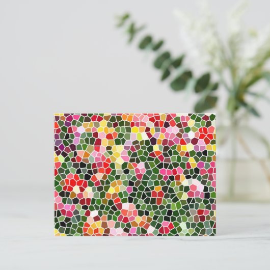 mozaïek briefkaart (Staand voorkant)