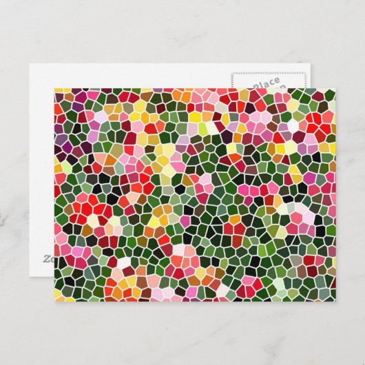 mozaïek briefkaart (Voorkant / Achterkant)